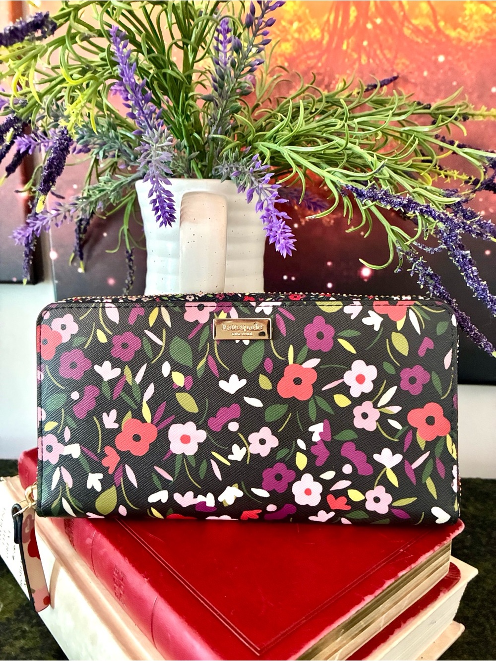 Kate Spade Floral Long Wallet